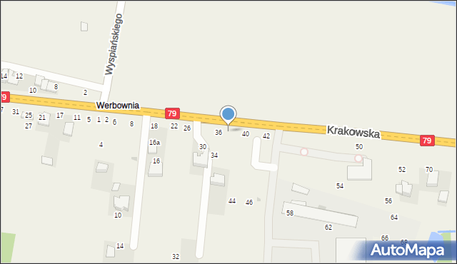 Rudawa, Krakowska, 38, mapa Rudawa
