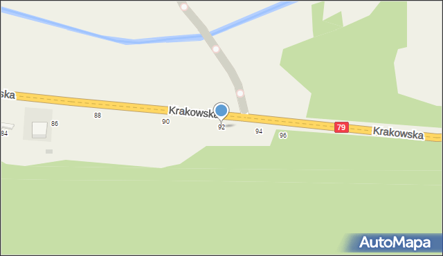 Rudawa, Krakowska, 92, mapa Rudawa