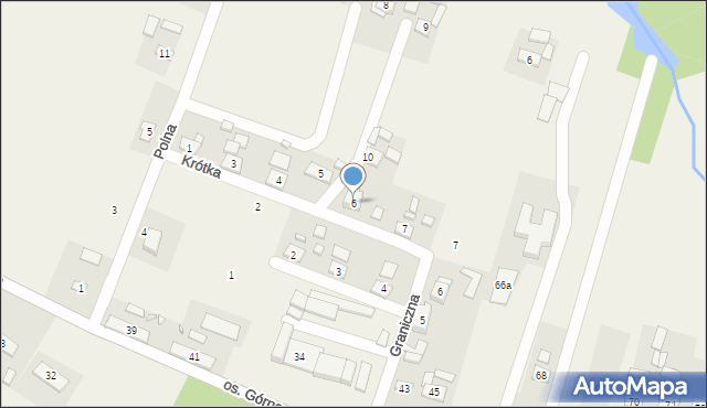 Rudki, Krótka, 6, mapa Rudki