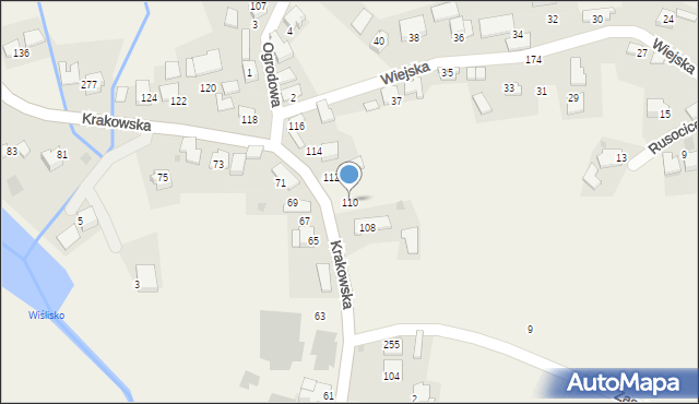 Rusocice, Krakowska, 110, mapa Rusocice