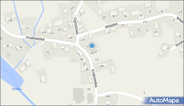 Rusocice, Krakowska, 112, mapa Rusocice