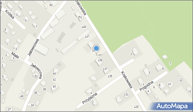 Rusocice, Krakowska, 141, mapa Rusocice