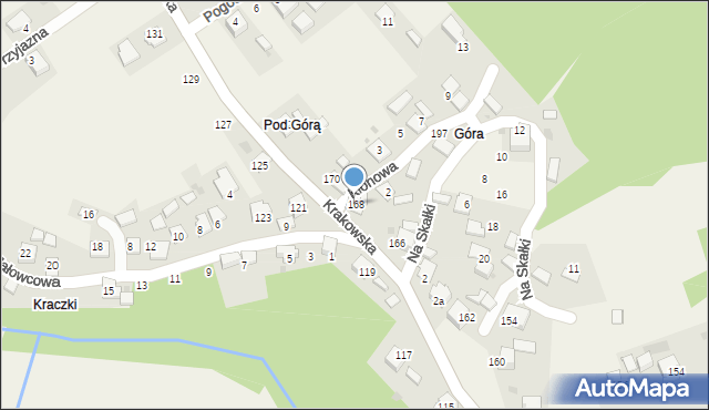 Rusocice, Krakowska, 168, mapa Rusocice
