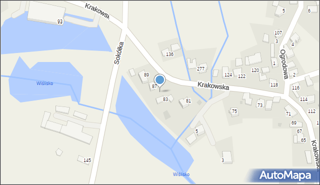 Rusocice, Krakowska, 85, mapa Rusocice