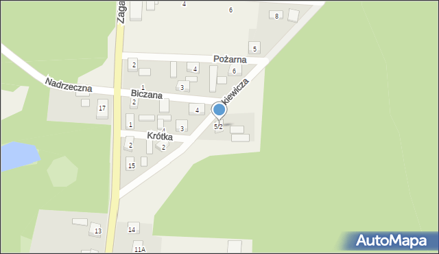 Ruszów, Krótka, 5/2, mapa Ruszów