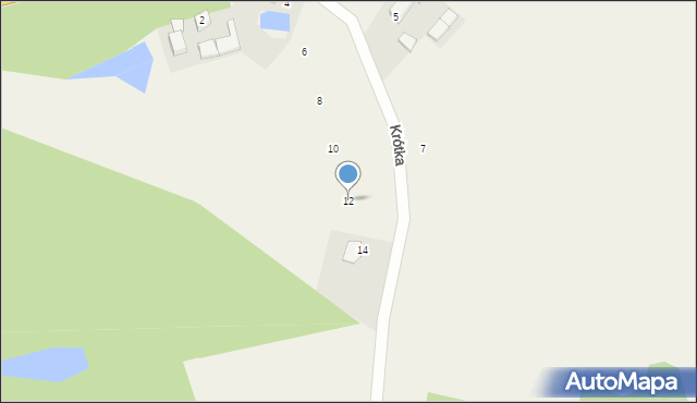 Rybaki, Krótka, 12, mapa Rybaki