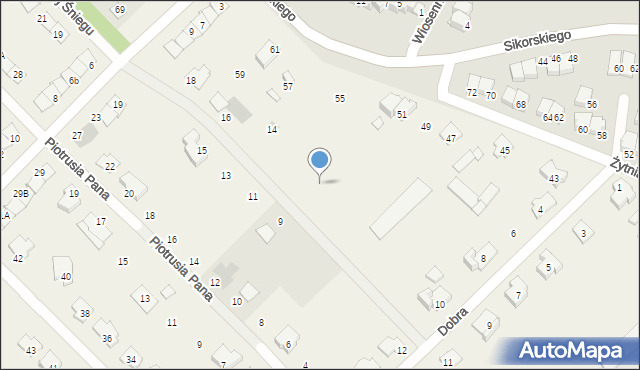 Rybienko Nowe, Królowej Śniegu, 10, mapa Rybienko Nowe