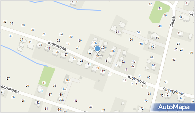 Rybna, Krokusowa, 10, mapa Rybna