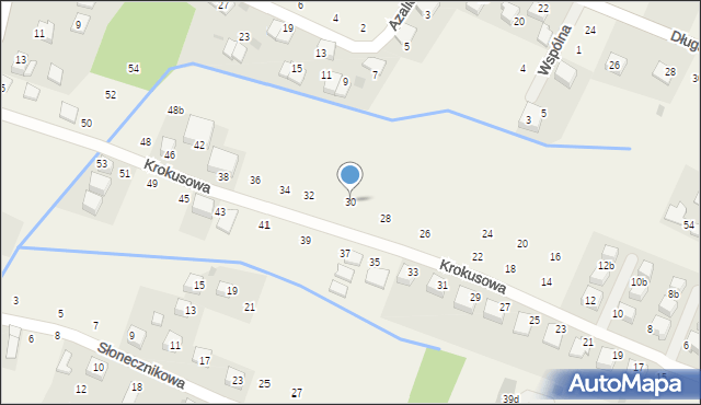 Rybna, Krokusowa, 30, mapa Rybna