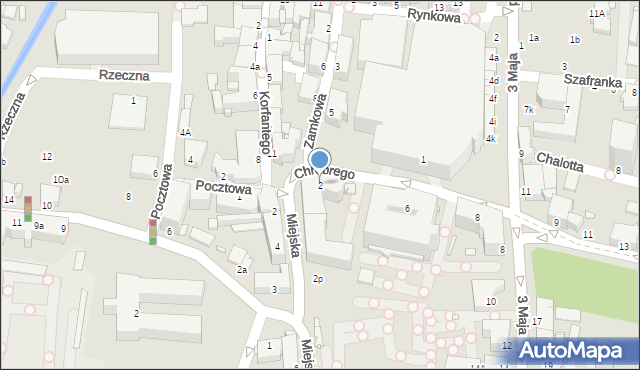 Rybnik, Króla Bolesława Chrobrego, 2, mapa Rybnika