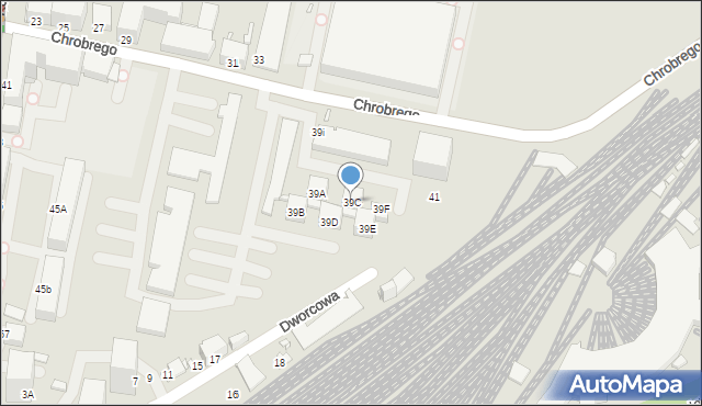 Rybnik, Króla Bolesława Chrobrego, 39C, mapa Rybnika