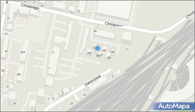 Rybnik, Króla Bolesława Chrobrego, 39D, mapa Rybnika