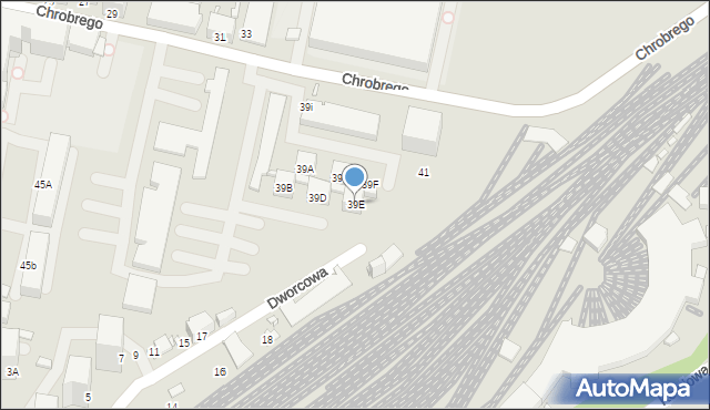 Rybnik, Króla Bolesława Chrobrego, 39E, mapa Rybnika