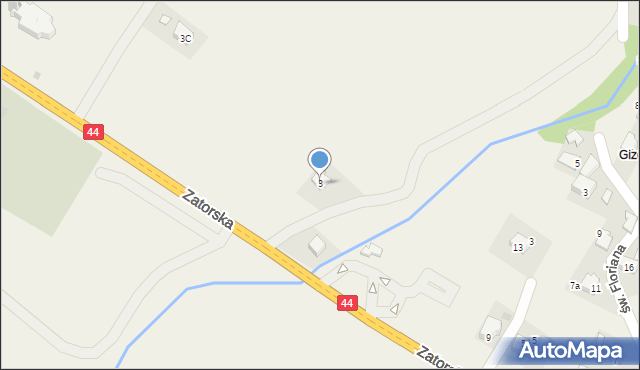 Ryczów, Krakowska, 3, mapa Ryczów