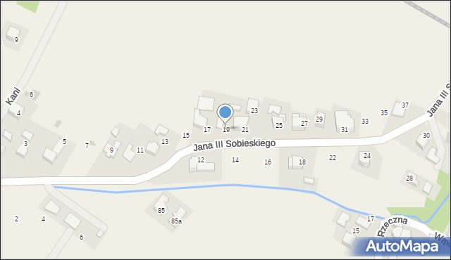 Ryczów, Króla Jana III Sobieskiego, 19, mapa Ryczów