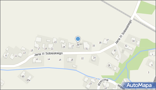 Ryczów, Króla Jana III Sobieskiego, 29, mapa Ryczów