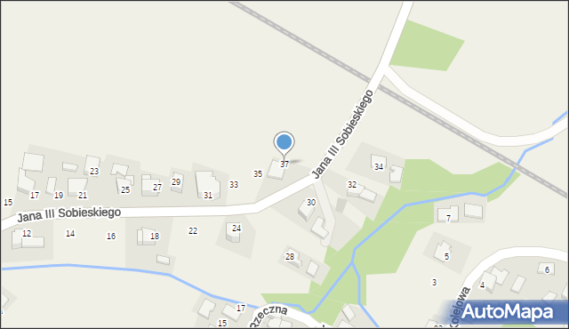 Ryczów, Króla Jana III Sobieskiego, 37, mapa Ryczów