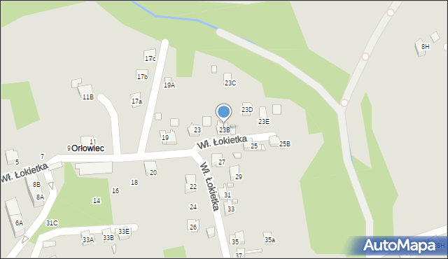 Rydułtowy, Króla Władysława Łokietka, 23B, mapa Rydułtowy