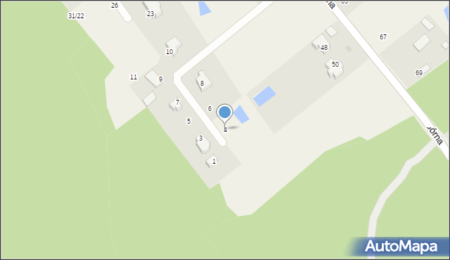 Rydzyny, Krótka, 4, mapa Rydzyny
