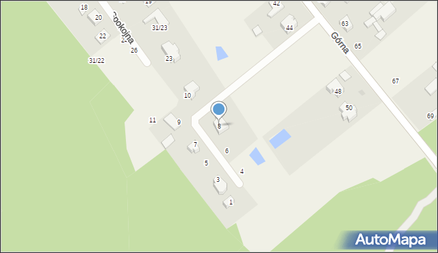 Rydzyny, Krótka, 8, mapa Rydzyny