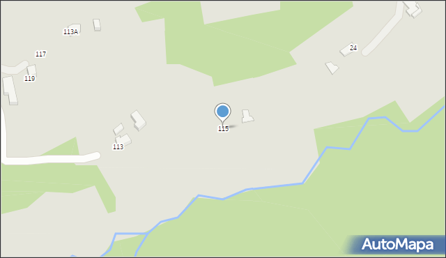 Ryglice, Króla Władysława Łokietka, 115, mapa Ryglice