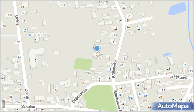 Ryki, Królewska, 9, mapa Ryki
