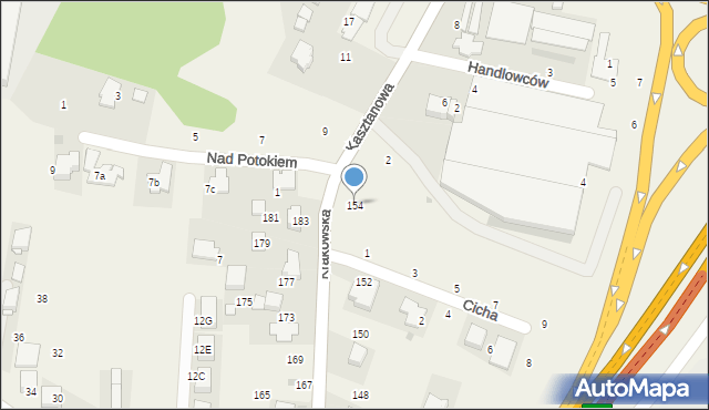 Rząska, Krakowska, 154, mapa Rząska