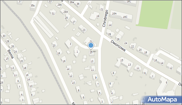 Rzepin, Króla Bolesława Chrobrego, 15, mapa Rzepin