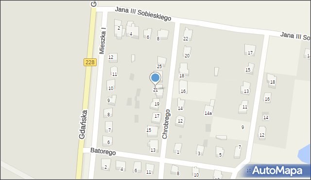 Rzepnica, Króla Bolesława Chrobrego, 21, mapa Rzepnica
