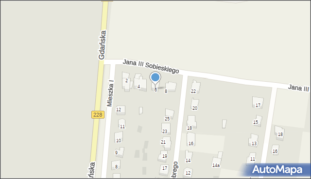 Rzepnica, Króla Jana III Sobieskiego, 6, mapa Rzepnica