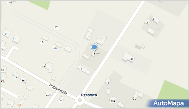 Rzepnica, Króla Kazimierza Wielkiego, 3, mapa Rzepnica