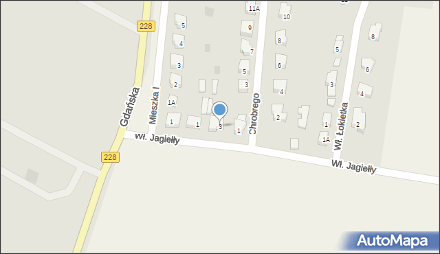 Rzepnica, Króla Władysława Jagiełły, 3, mapa Rzepnica