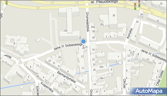 Rzeszów, Króla Jana III Sobieskiego, 2b, mapa Rzeszów