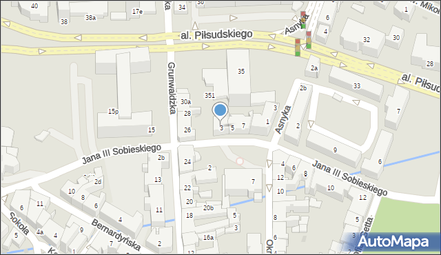 Rzeszów, Króla Jana III Sobieskiego, 3, mapa Rzeszów