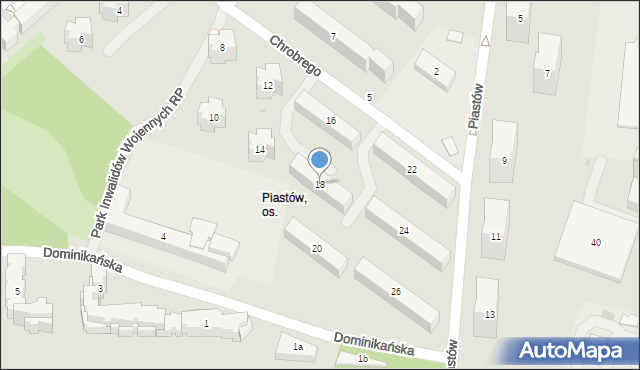 Rzeszów, Króla Bolesława Chrobrego, 18, mapa Rzeszów