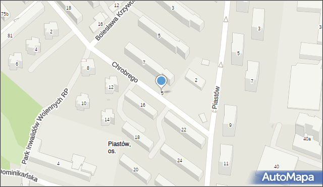 Rzeszów, Króla Bolesława Chrobrego, 5, mapa Rzeszów