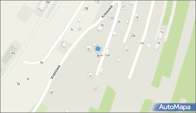 Rzeszów, Kresowa, 35, mapa Rzeszów
