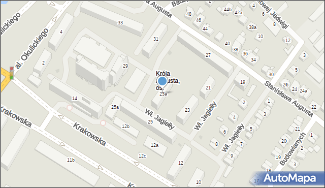 Rzeszów, Króla Stanisława Augusta, 23a, mapa Rzeszów