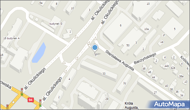 Rzeszów, Króla Stanisława Augusta, 37A, mapa Rzeszów