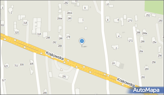 Rzeszów, Krakowska, 276, mapa Rzeszów