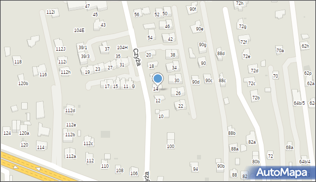 Rzeszów, Krakowska, 100c, mapa Rzeszów