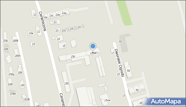 Rzeszów, Krakowska, 156A, mapa Rzeszów