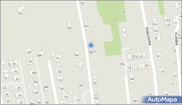 Rzeszów, Krakowska, 62j, mapa Rzeszów