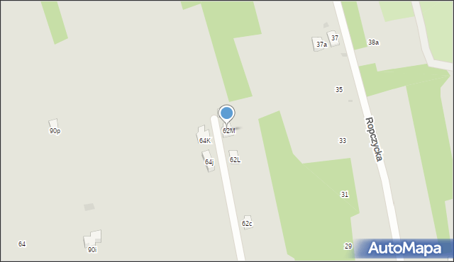 Rzeszów, Krakowska, 62M, mapa Rzeszów