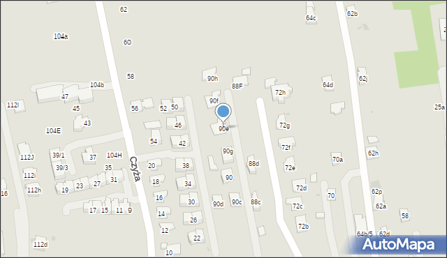 Rzeszów, Krakowska, 90e, mapa Rzeszów