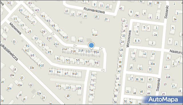 Rzeszów, Krokusowa, 2/22, mapa Rzeszów