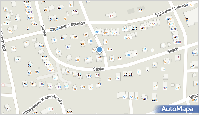 Rzeszów, Królewska, 46, mapa Rzeszów