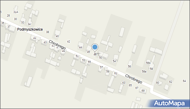 Sączów, Króla Bolesława Chrobrego, 48, mapa Sączów