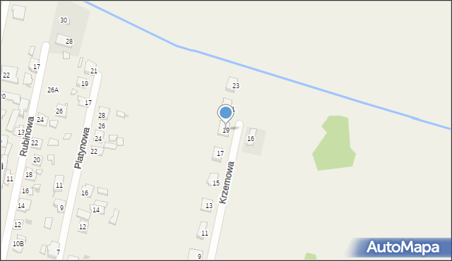 Sadków, Krzemowa, 19, mapa Sadków