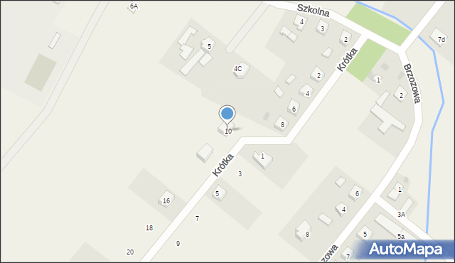 Samborowo, Krótka, 10, mapa Samborowo
